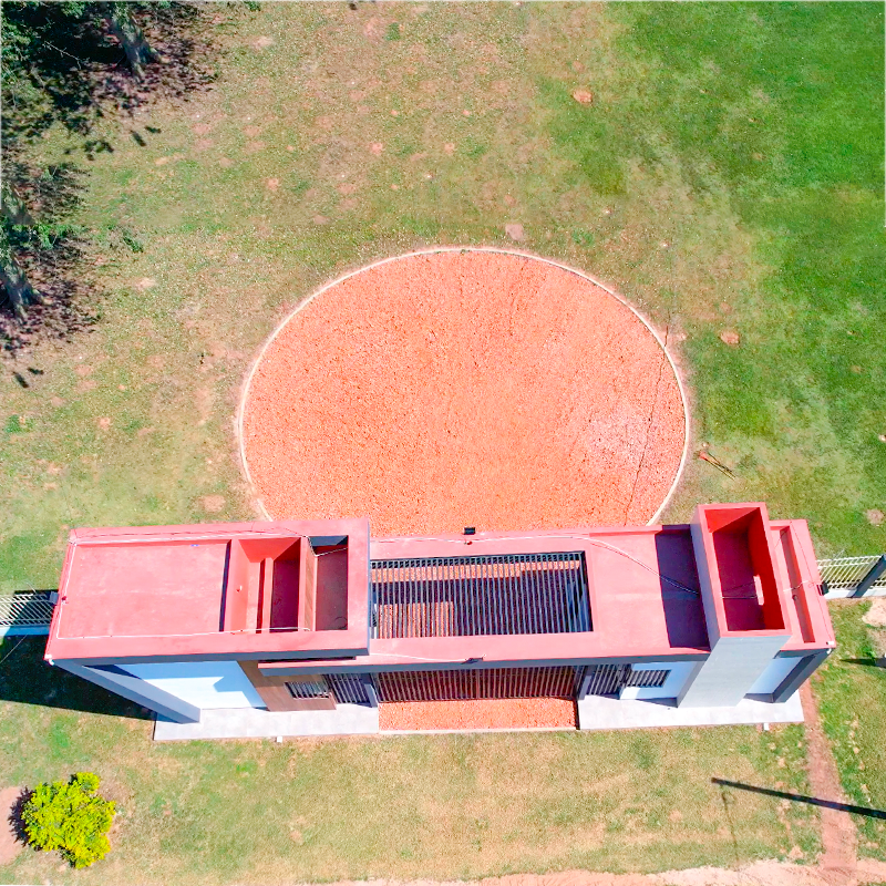 Vista aérea del parque La Morada